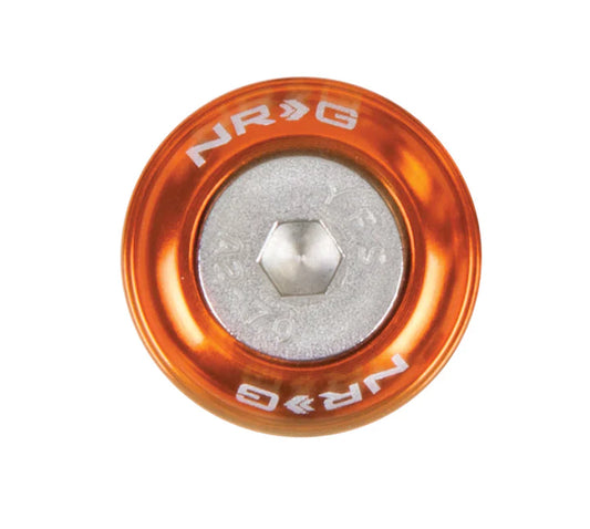 NRG Fender Washer Kit, Set of 10, Orange, Rivets for Metal - FW-110OR